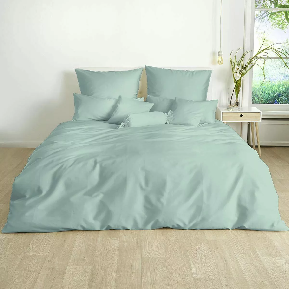 TRAUMSCHLAF Bettwäsche Uni, Mako Satin, 3 günstig online kaufen