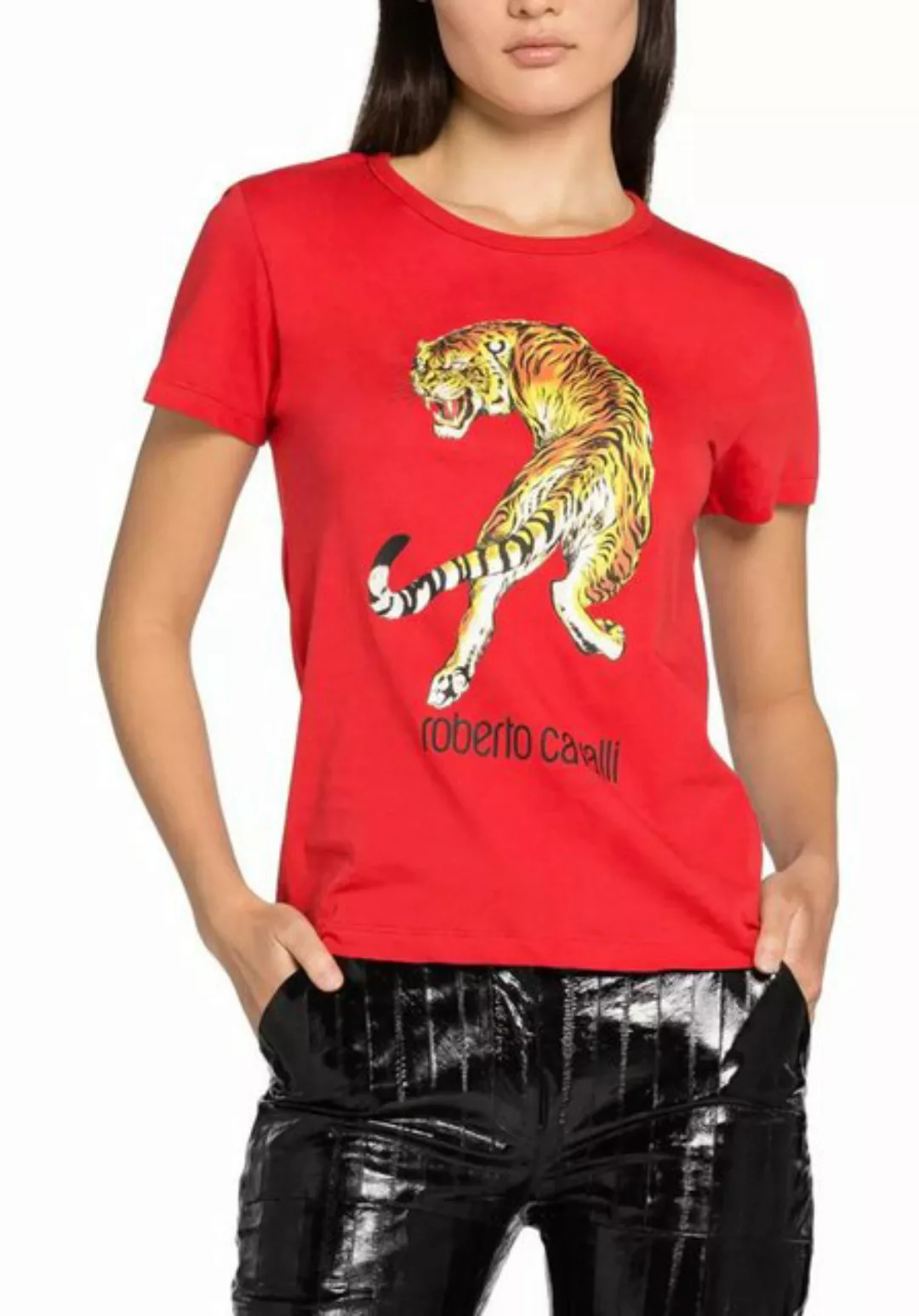 roberto cavalli T-Shirt Firenze RC Tiger Logo Cotton gehört zur ikonischen günstig online kaufen