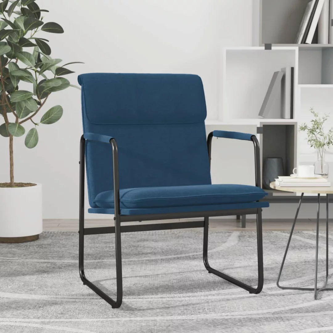 Vidaxl Loungesessel Blau 55x64x80 Cm Stoff günstig online kaufen