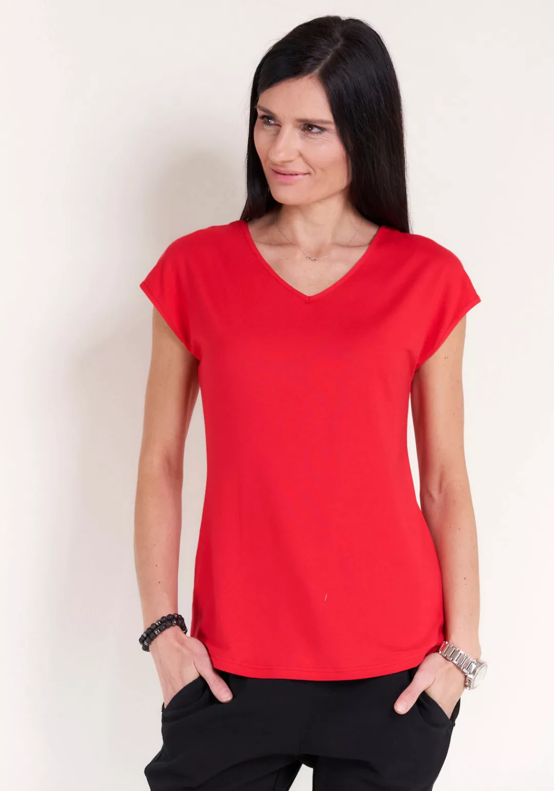 Seidel Moden T-Shirt, mit V- oder rundem Ausschnitt, MADE IN GERMANY günstig online kaufen