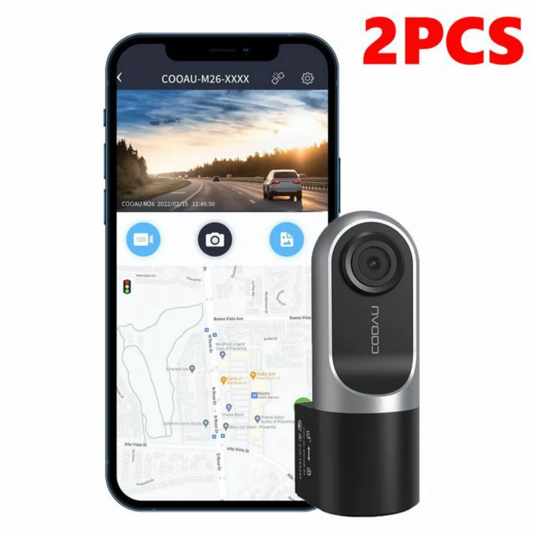 COOAU Hochauflösende 1080P Dashcam Auto Vorne Autokamera Dashcam (HD, WLAN günstig online kaufen