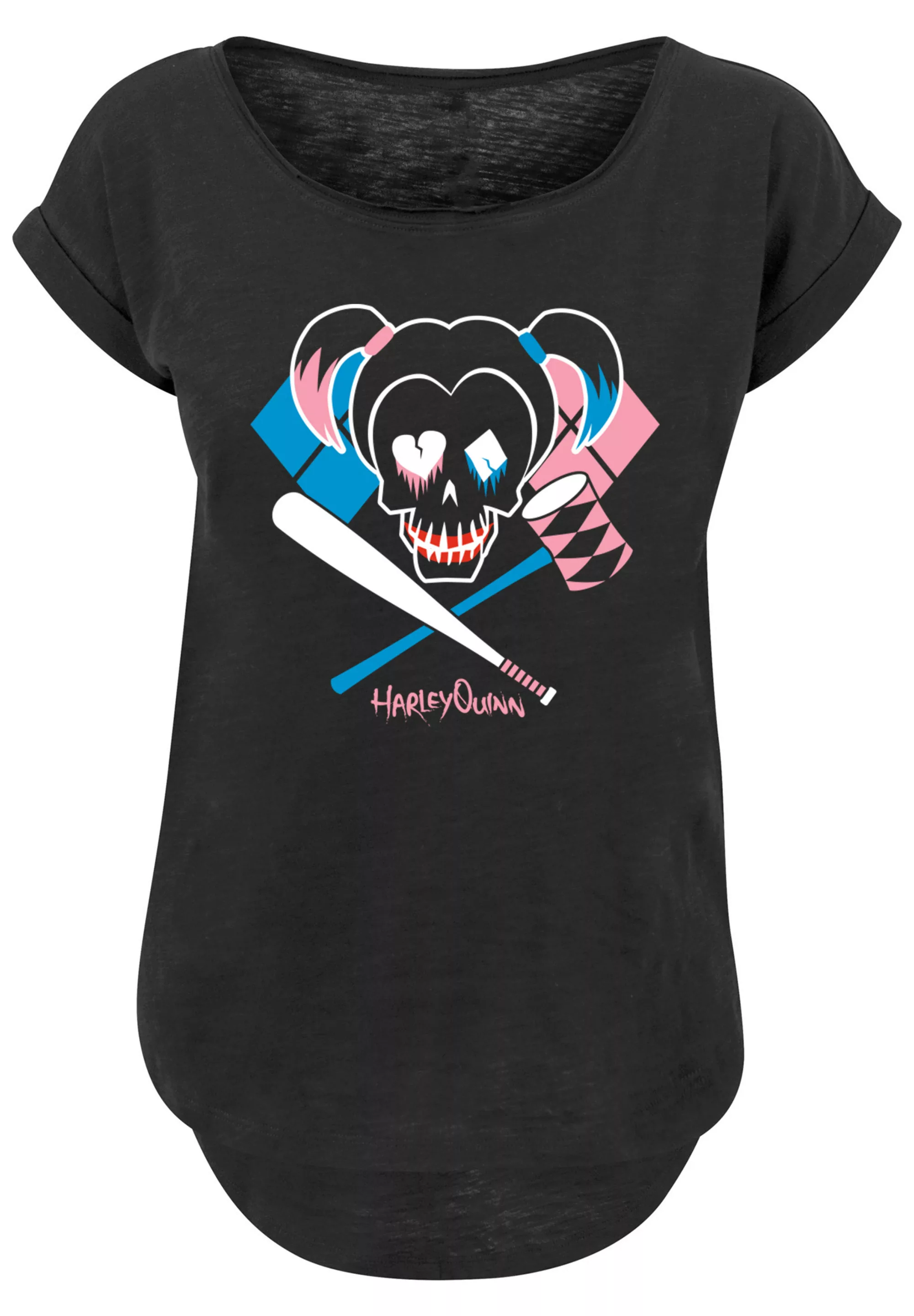 F4NT4STIC T-Shirt "Suicide Squad Harley Quinn Skull Emblem", Print günstig online kaufen