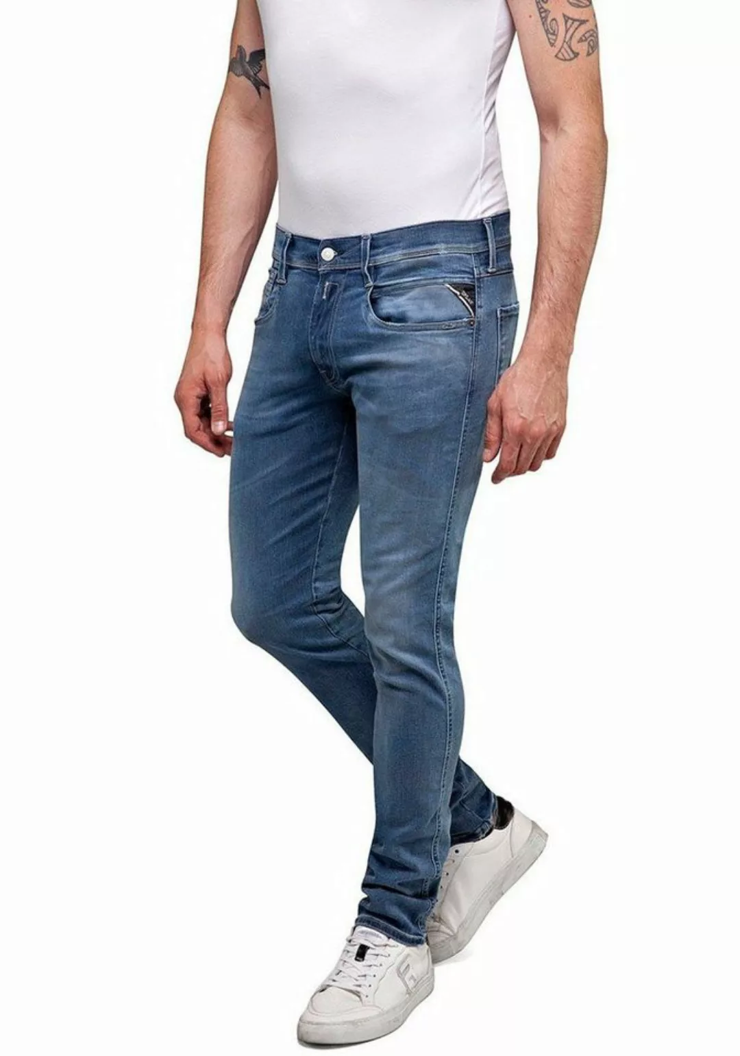 Replay Slim-fit-Jeans ANBASS HYPERFLEX BIO günstig online kaufen