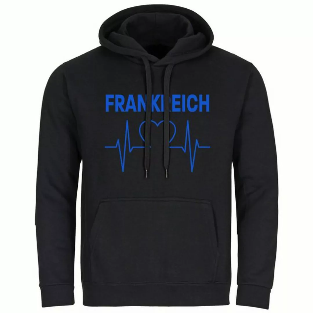 multifanshop Kapuzensweatshirt Frankreich - Herzschlag - Pullover günstig online kaufen