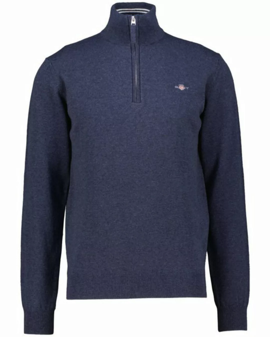 Gant Strickpullover Herren Troyer aus Lammwolle (1-tlg) günstig online kaufen