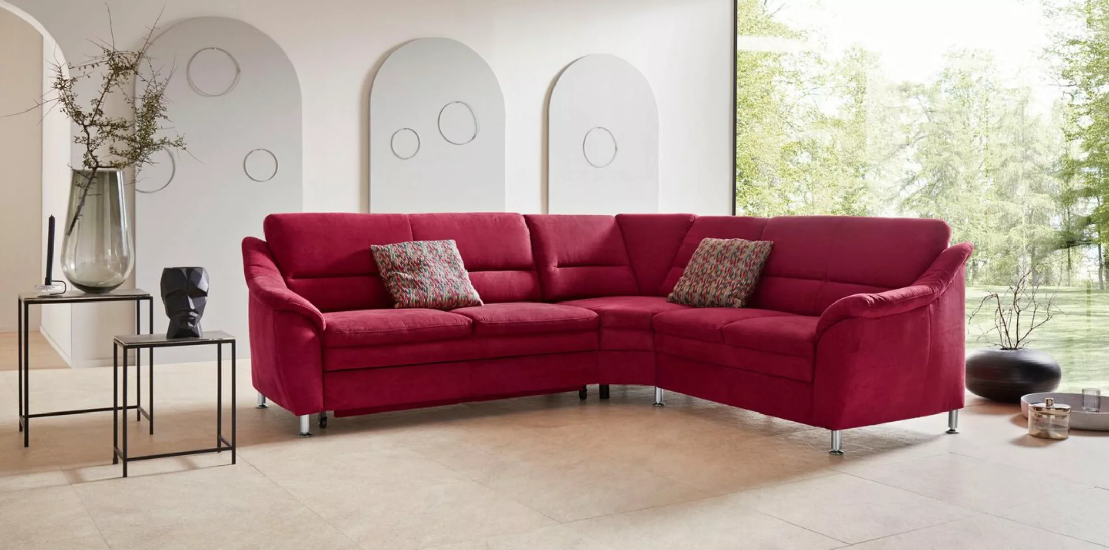 Places of Style Ecksofa "Cardoso L-Form", mit Trapezecke für mehr Sitzkomfo günstig online kaufen