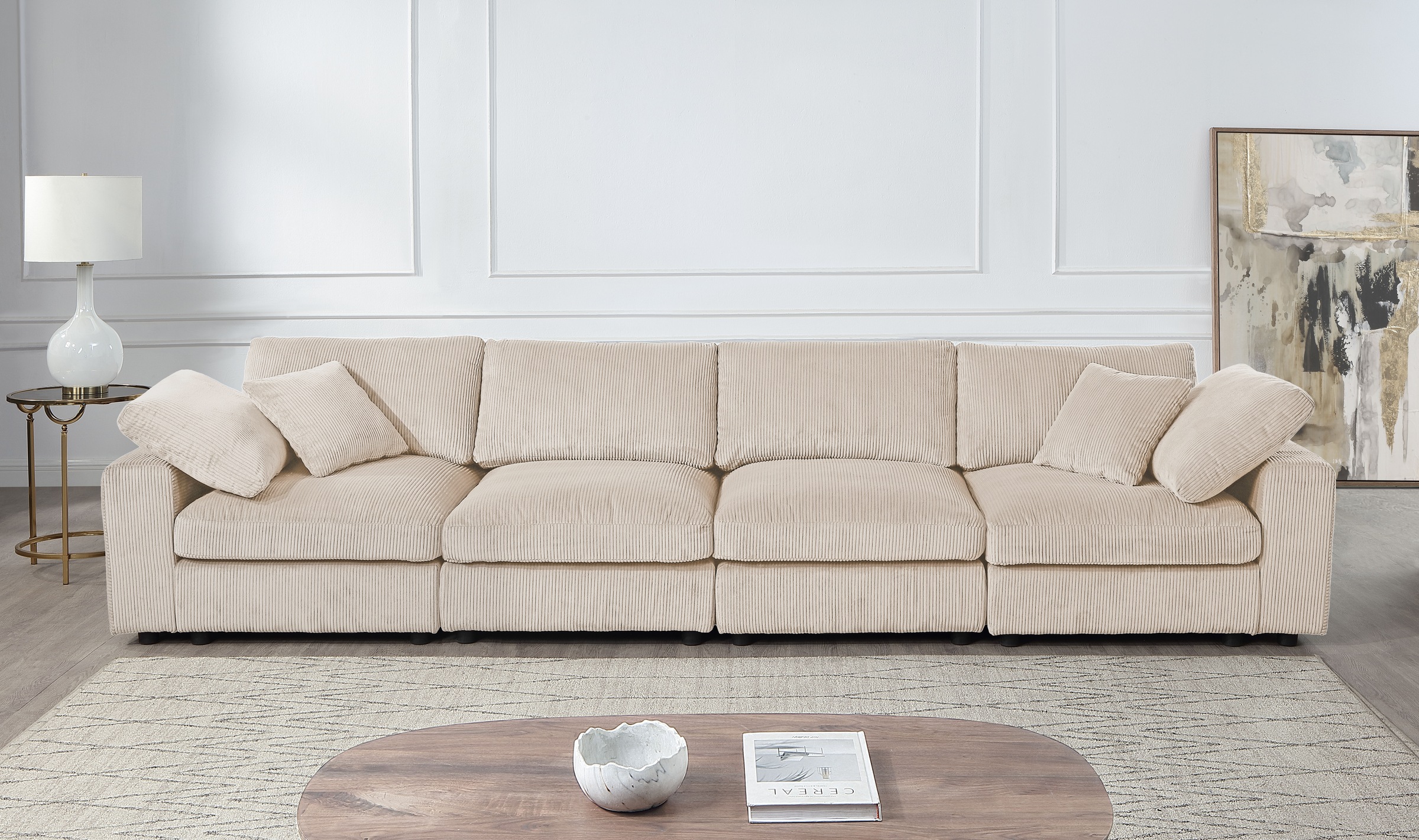 RAUM.ID 4-Sitzer »Bennid, XXL-Modulsofa mit vielen individuellen Stellmögli günstig online kaufen