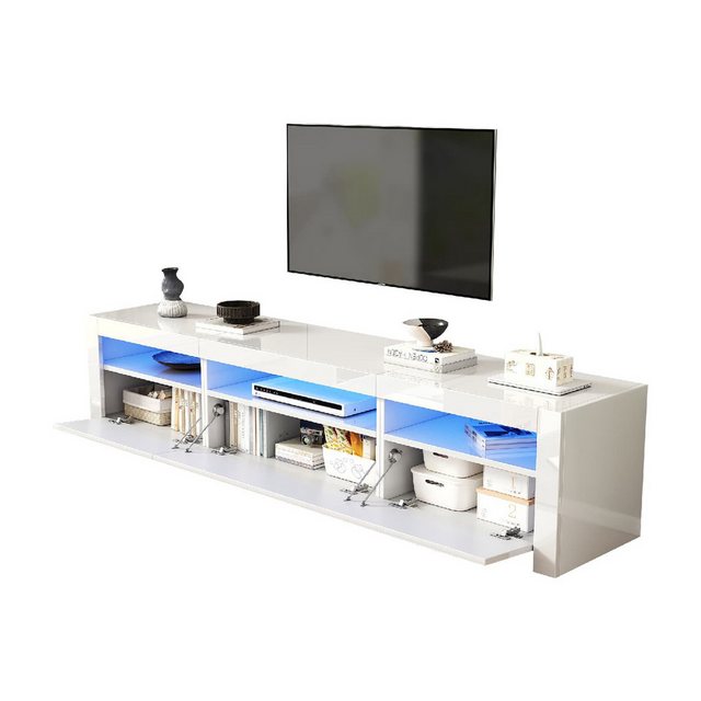 autolock TV-Schrank Hochglanz-TV-Schrank,190 x 24 x 40 cm,mit LED-Beleuchtu günstig online kaufen