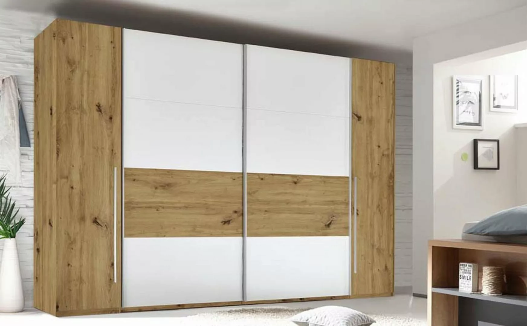 möbelando Kleiderschrank San Nicolas 312 x 226 x 60 cm (B/H/T) günstig online kaufen