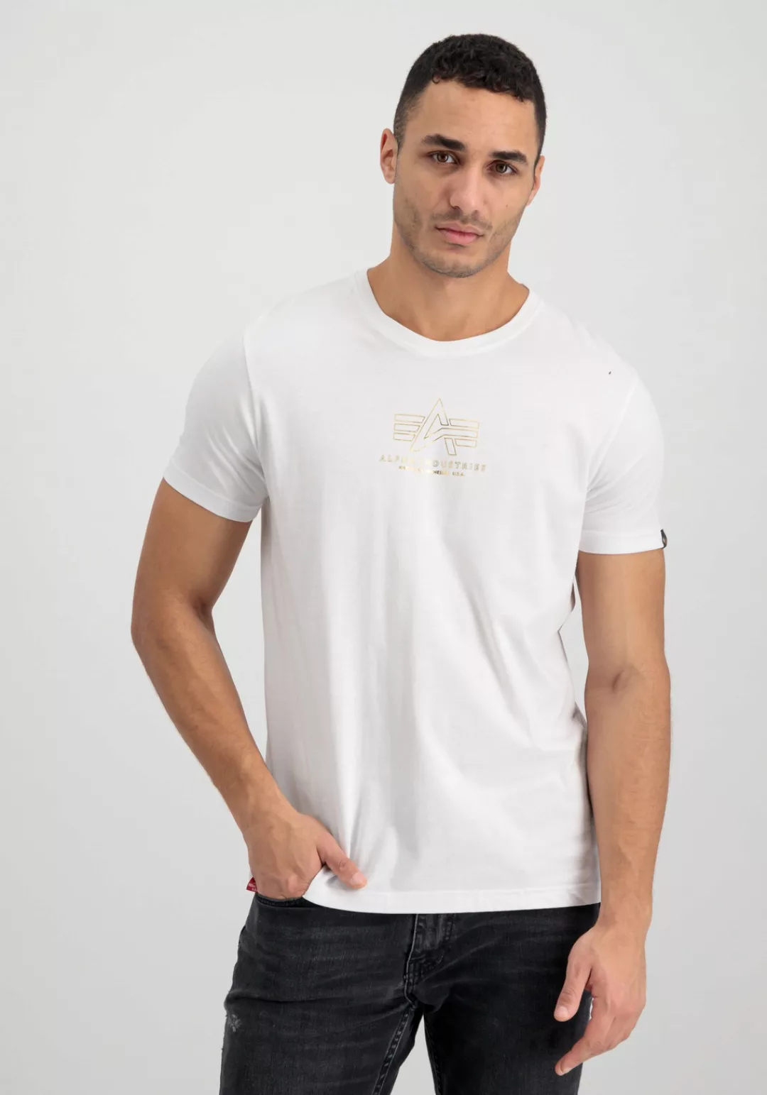 Alpha Industries T-Shirt "ALPHA INDUSTRIES Men - T-Shirts Basic T ML Foil P günstig online kaufen