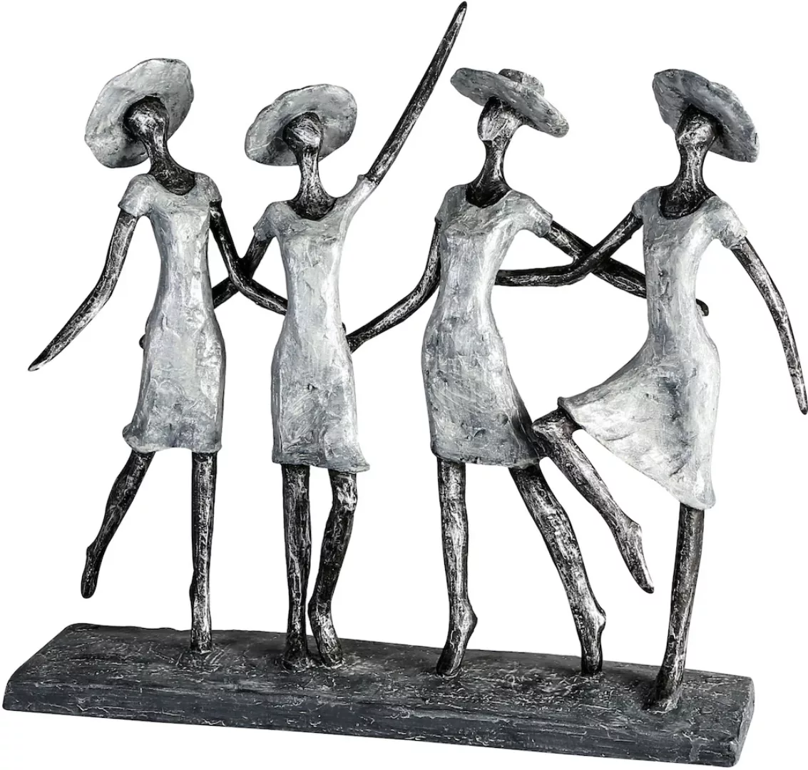 Casablanca by Gilde Dekofigur "Skulptur 4 Ladys, antik silber" günstig online kaufen