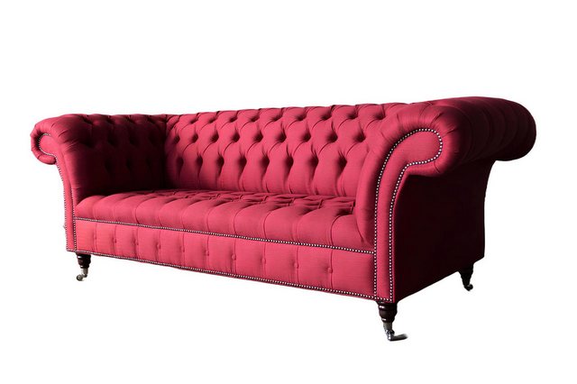 Xlmoebel Sofa Hochwertiges Luxus-Sofa im Chesterfield-Design aus Leder, bra günstig online kaufen