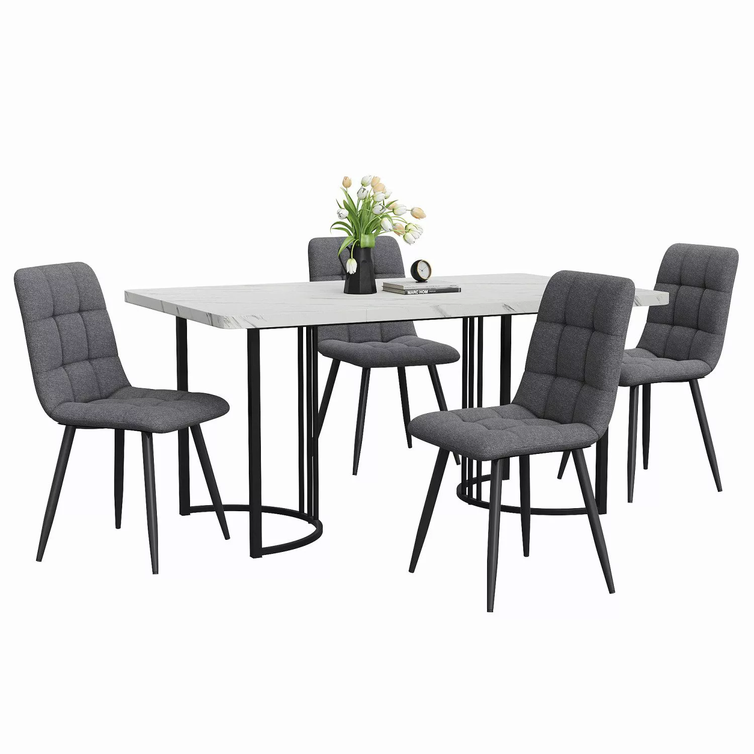 Flieks Essgruppe, (Set, 5-tlg., 140×80cm Tischplatte), günstig online kaufen