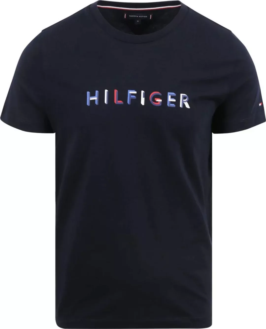 Tommy Hilfiger T-shirt Logo Navy - Größe M günstig online kaufen