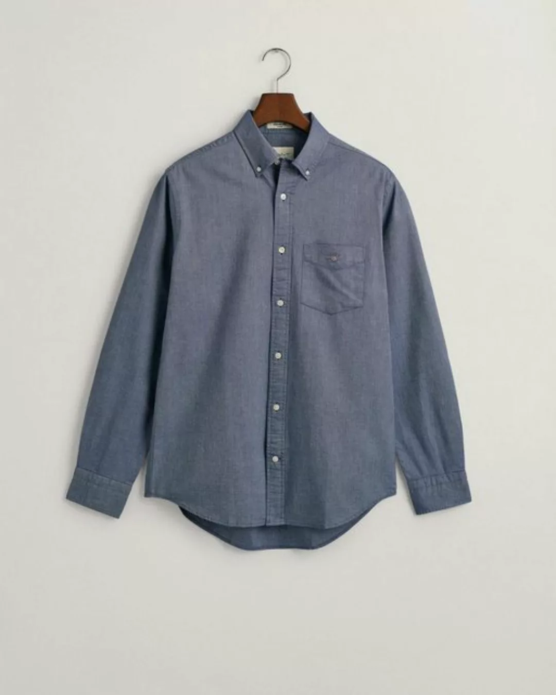 Gant Langarmhemd "Regular Fit Oxford Hemd strukturiert langlebig dicker ges günstig online kaufen