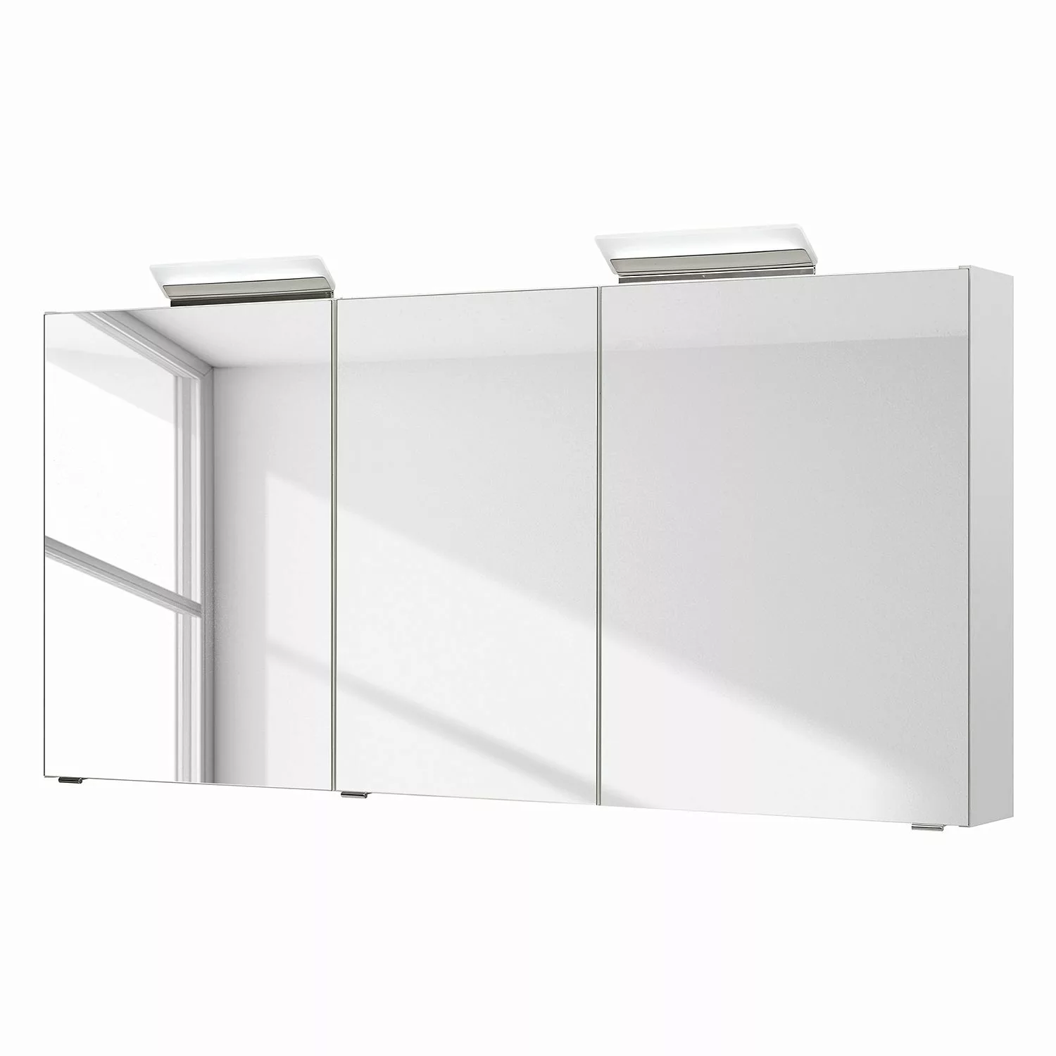 home24 Pelipal Spiegelschrank Oria IV Spanplatte Weiß 147x70x16 cm (BxHxT) günstig online kaufen