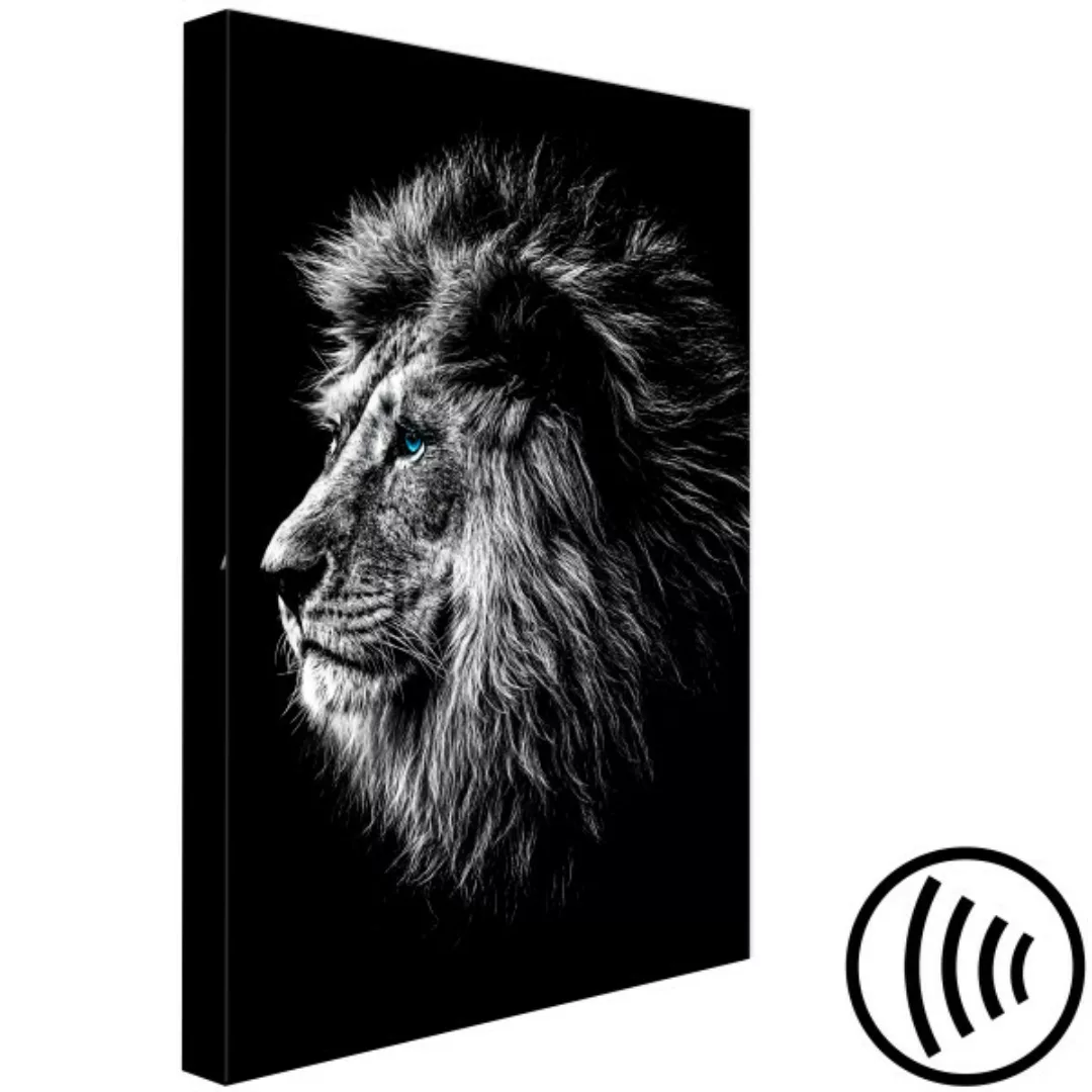 Wandbild Blue-eyed Lion (1 Part) Vertical XXL günstig online kaufen
