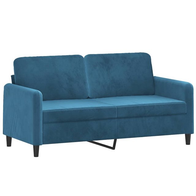 vidaXL Sofa, 2-Sitzer-Sofa Blau 140 cm Samt günstig online kaufen