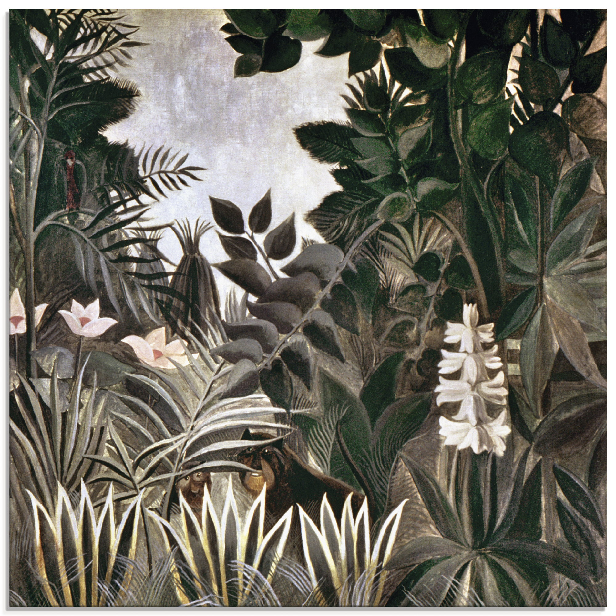 Artland Glasbild "Dschungel, 1909", Wald, (1 St.), in verschiedenen Größen günstig online kaufen