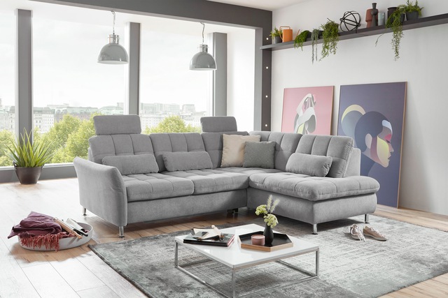 Die PlanBar Ecksofa "MP-IN20016 L-Form mit Kaltschaum-Polsterung", wahlweis günstig online kaufen