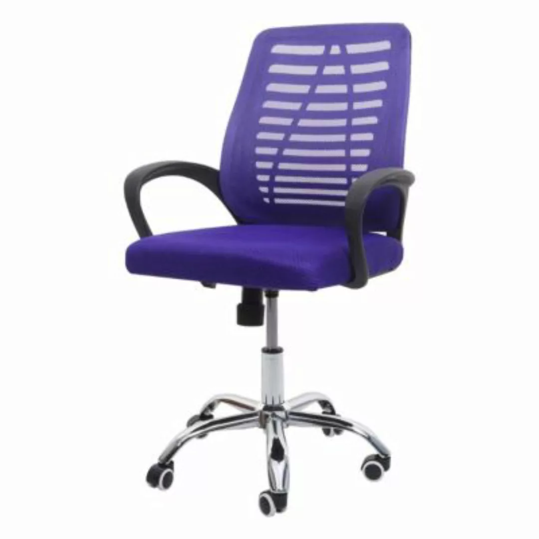 HWC Mendler Bürostuhl ergonomische Rückenlehne violett günstig online kaufen