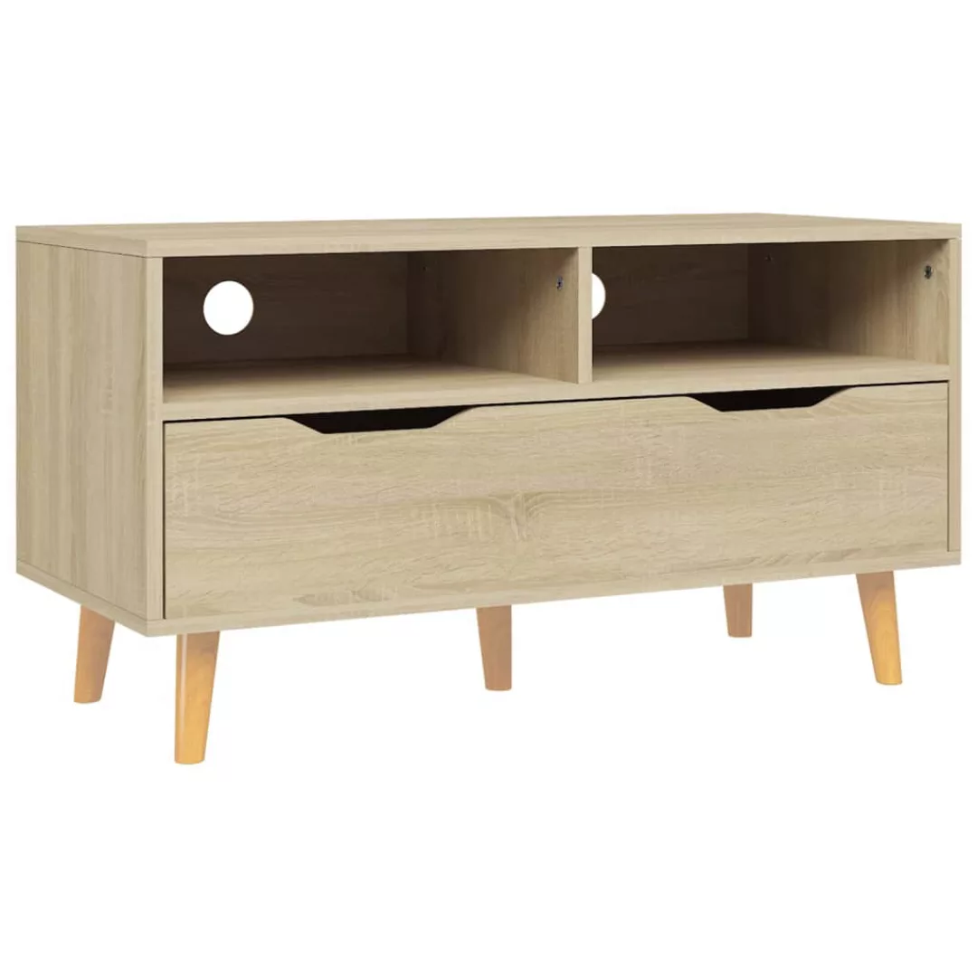 Tv-schrank Sonoma-eiche 90x40x48,5 Cm Spanplatte günstig online kaufen