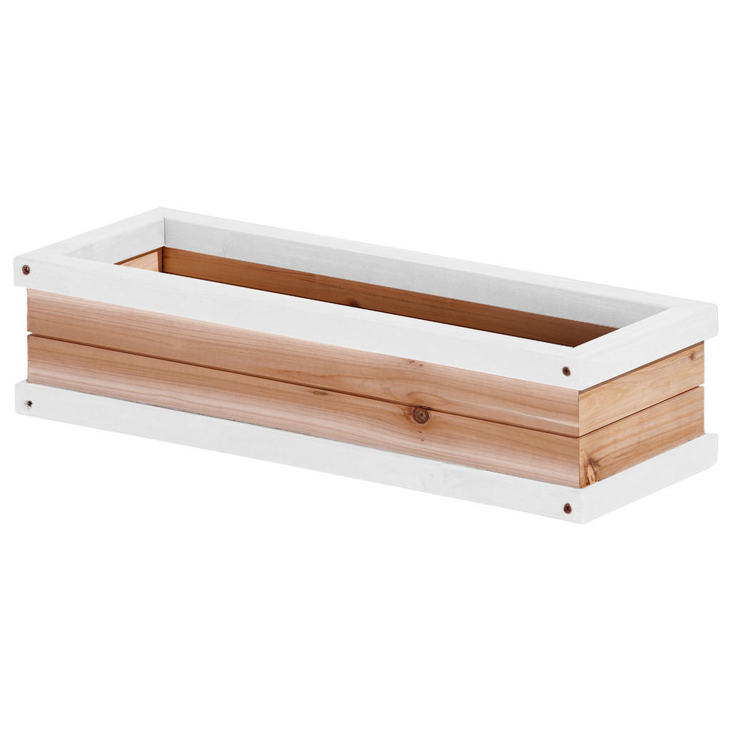 AXI Blumenkasten braun Holz B/H/L: ca. 19x12x54 cm günstig online kaufen