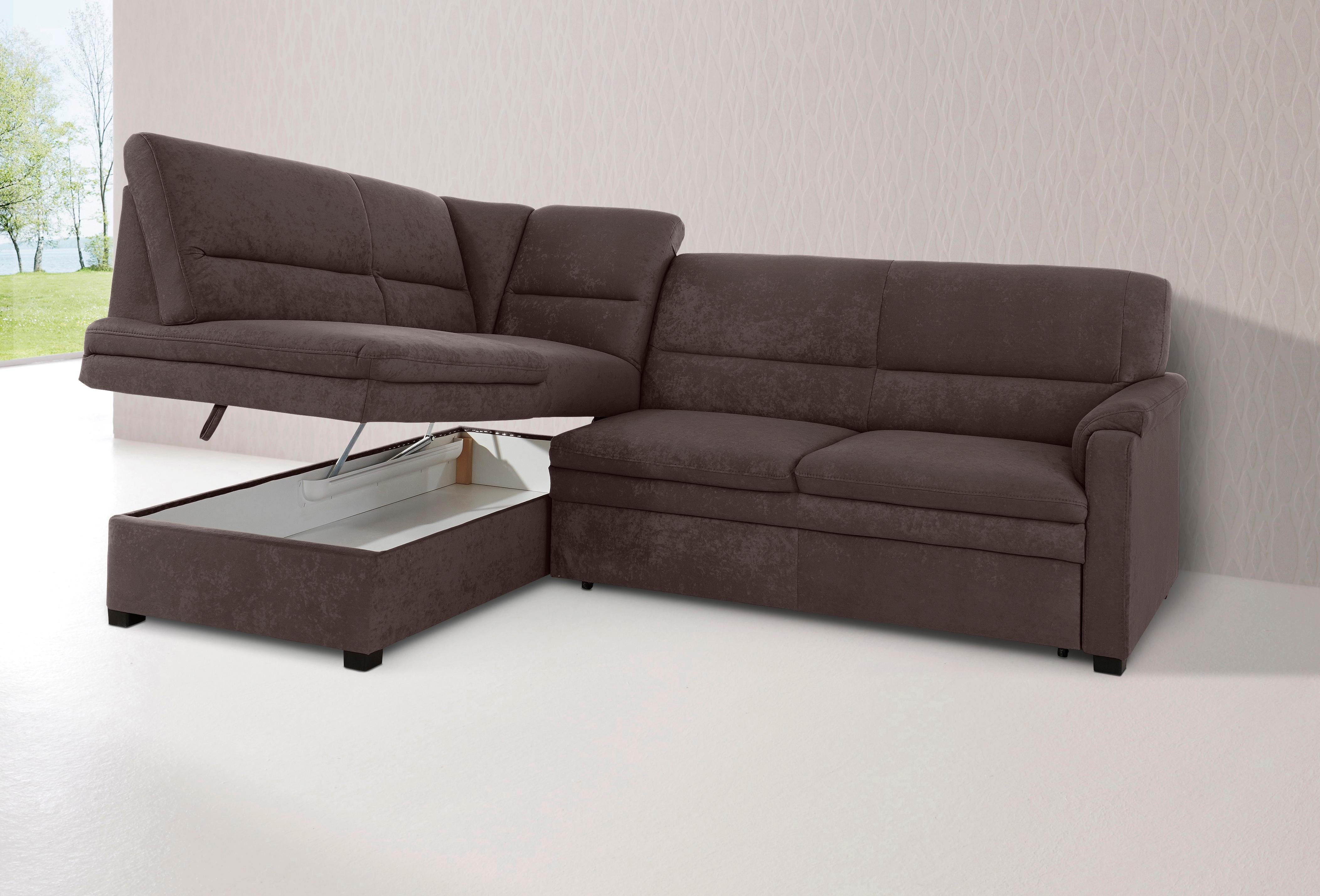 sit&more Ecksofa Pisa L-Form, mit Federkern, günstig online kaufen