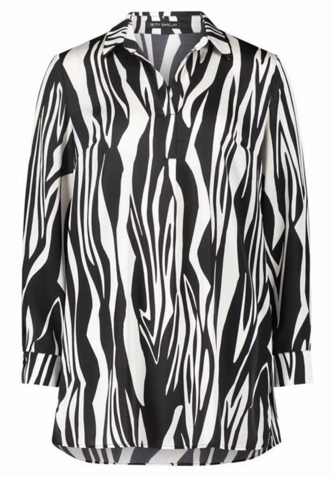 Betty Barclay Blusenshirt Bluse Lang 1/1 Arm, Black/Cream günstig online kaufen