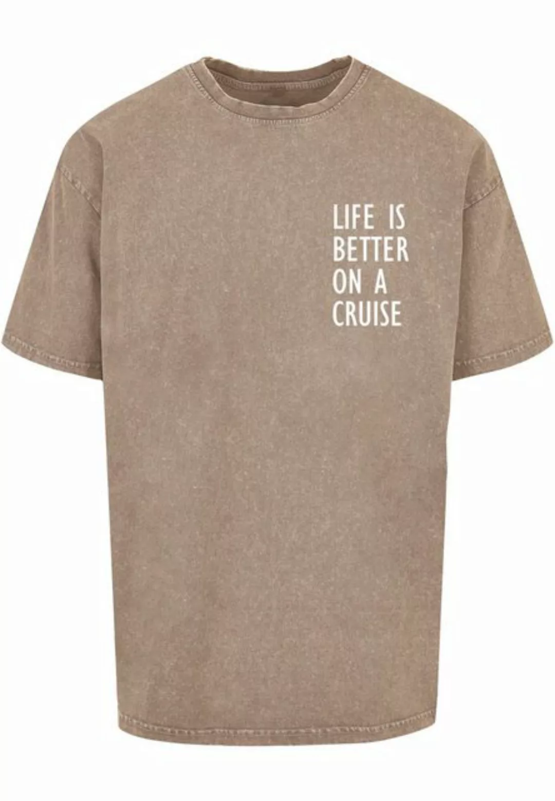 Merchcode T-Shirt Merchcode Herren Life Is Better Acid Washed Heavy Oversiz günstig online kaufen