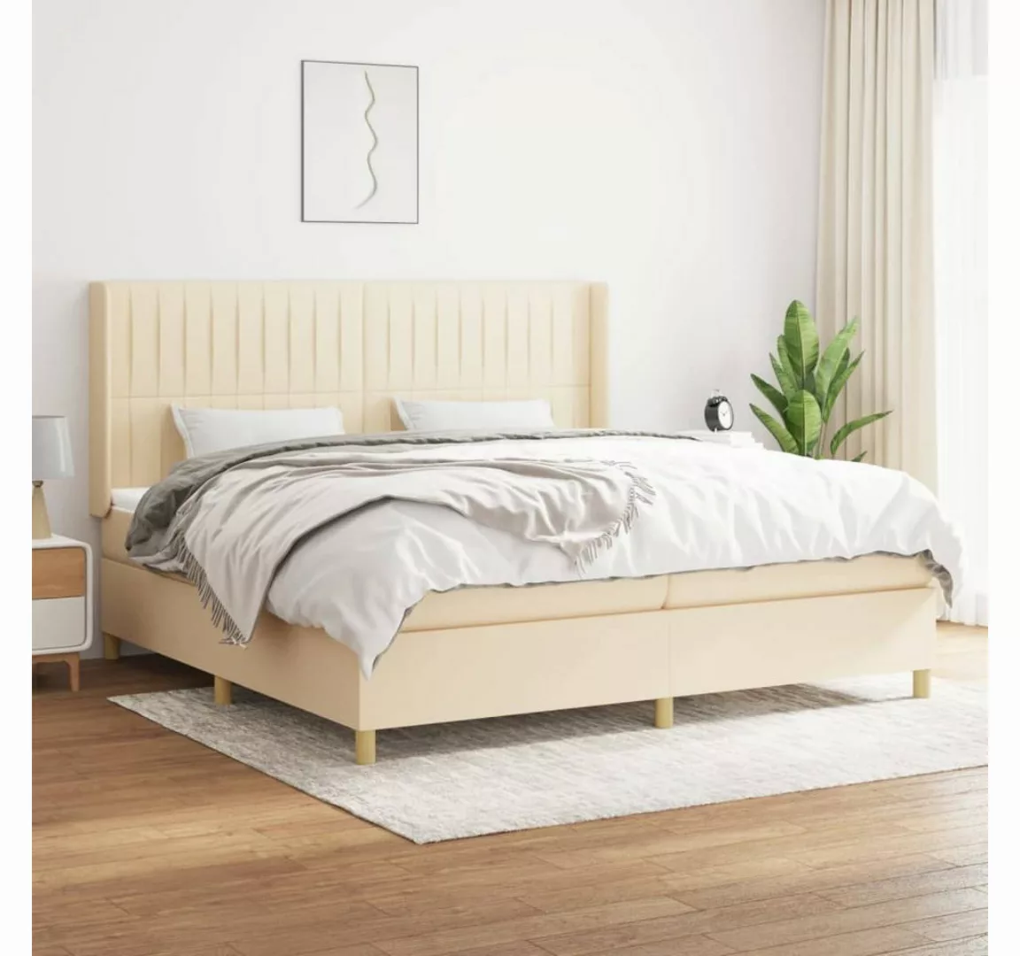 vidaXL Boxspringbett Bett Boxspringbett mit Matratze & Topper Stoff verschi günstig online kaufen