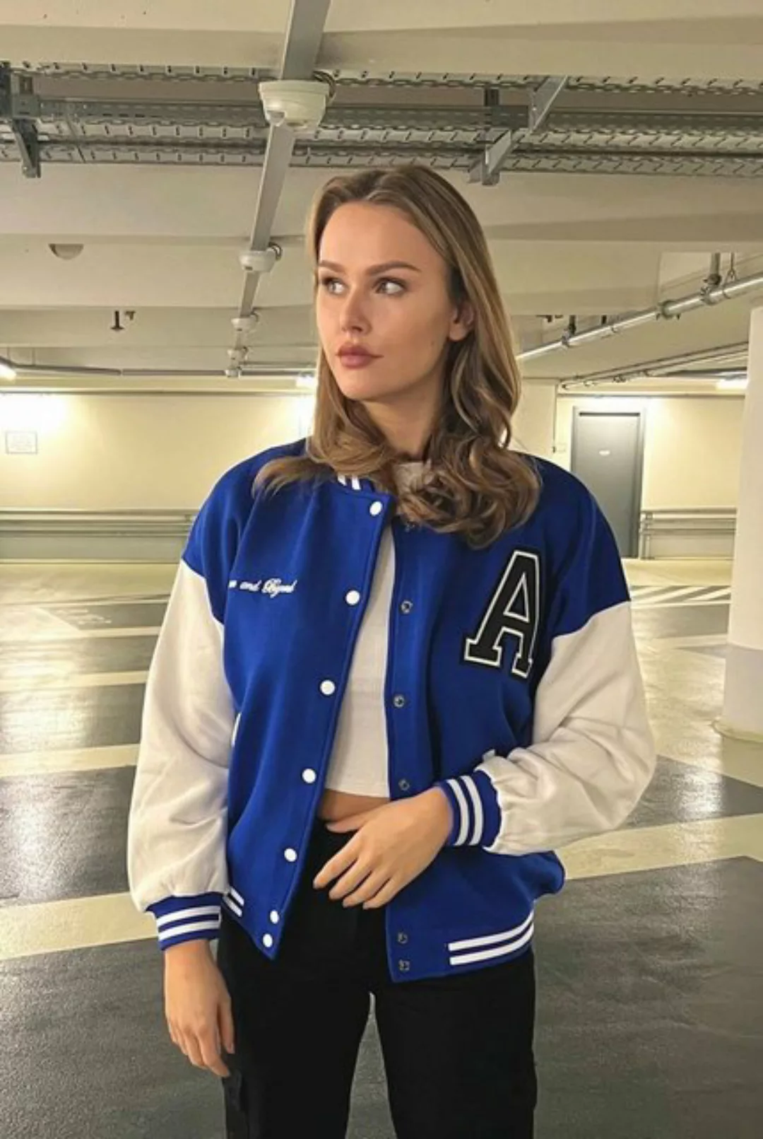 Worldclassca Collegejacke Worldclassca Collegejacke Aufnähern Sweatjacke Üb günstig online kaufen