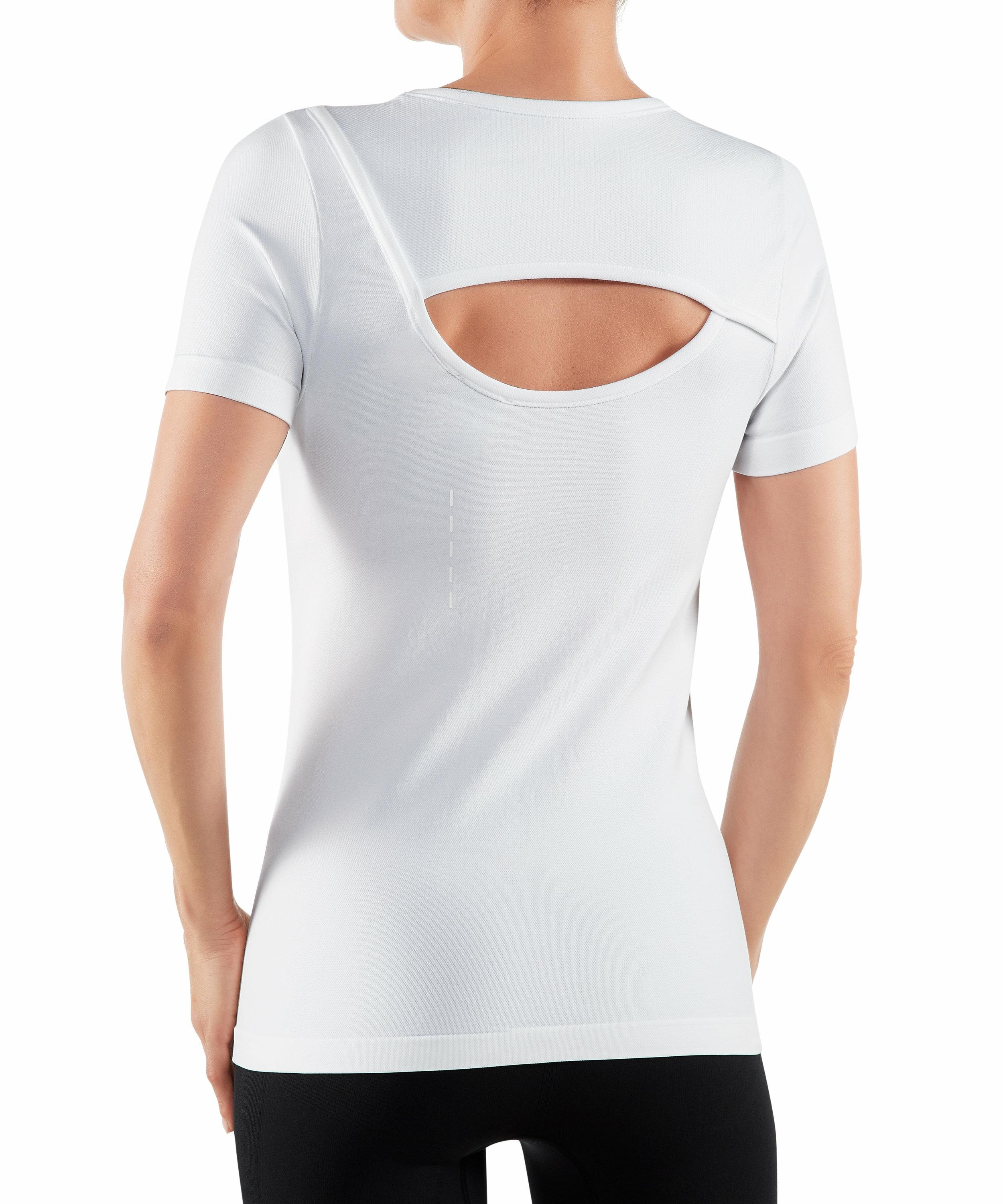 FALKE Damen T-Shirt Rundhals, M-L, Weiß, Struktur, 65032-286003 günstig online kaufen
