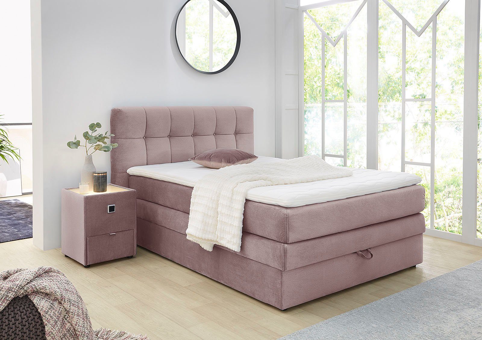 Jockenhöfer Gruppe Boxspringbett Amy, mit Bettkasten und Kaltschaum-Topper günstig online kaufen