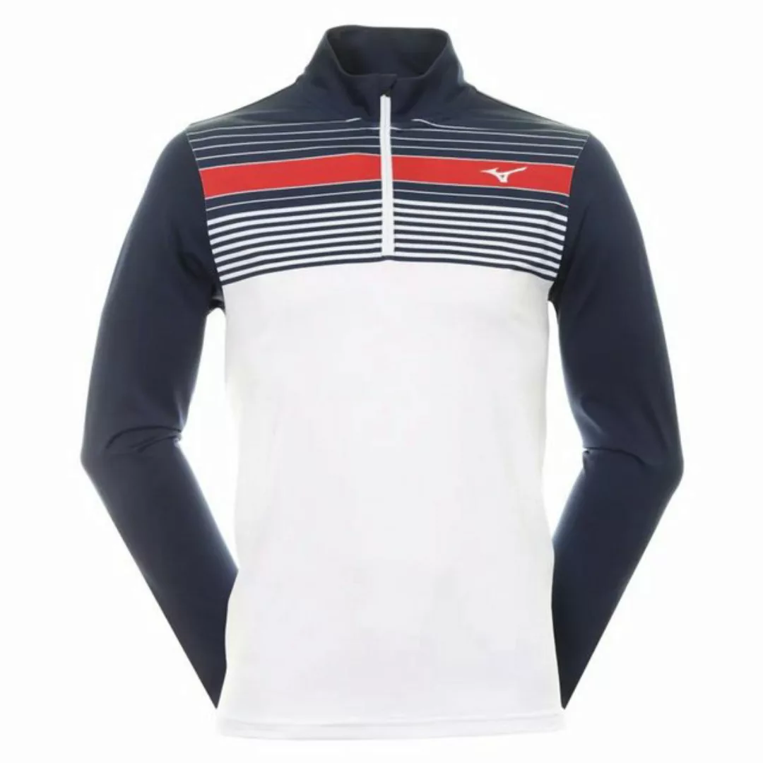 Mizuno Longsweatshirt Mizuno Golf Layer Breeze Elite ST 1/4 Zip Weiß-Navy H günstig online kaufen