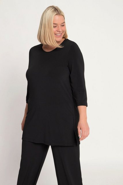 Ulla Popken Longshirt Longshirt Ringmuster Rundhals 3/4-Arm günstig online kaufen