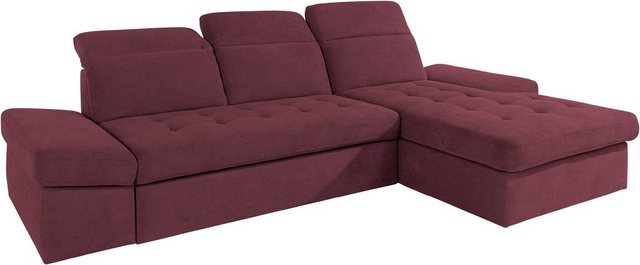 sit&more Ecksofa "Stardust L-Form", wahlweise mit Bettfunktion und Bettkast günstig online kaufen