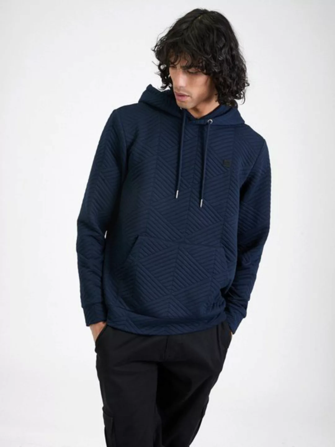 ONLY & SONS Hoodie - Hoodie unifarben - Geometric Structure - BASIC HOODIE günstig online kaufen