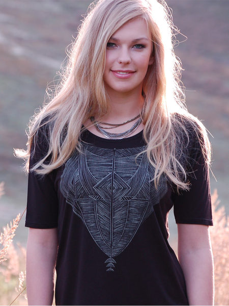 Woodlike Tribal Shirt - Schwarz günstig online kaufen