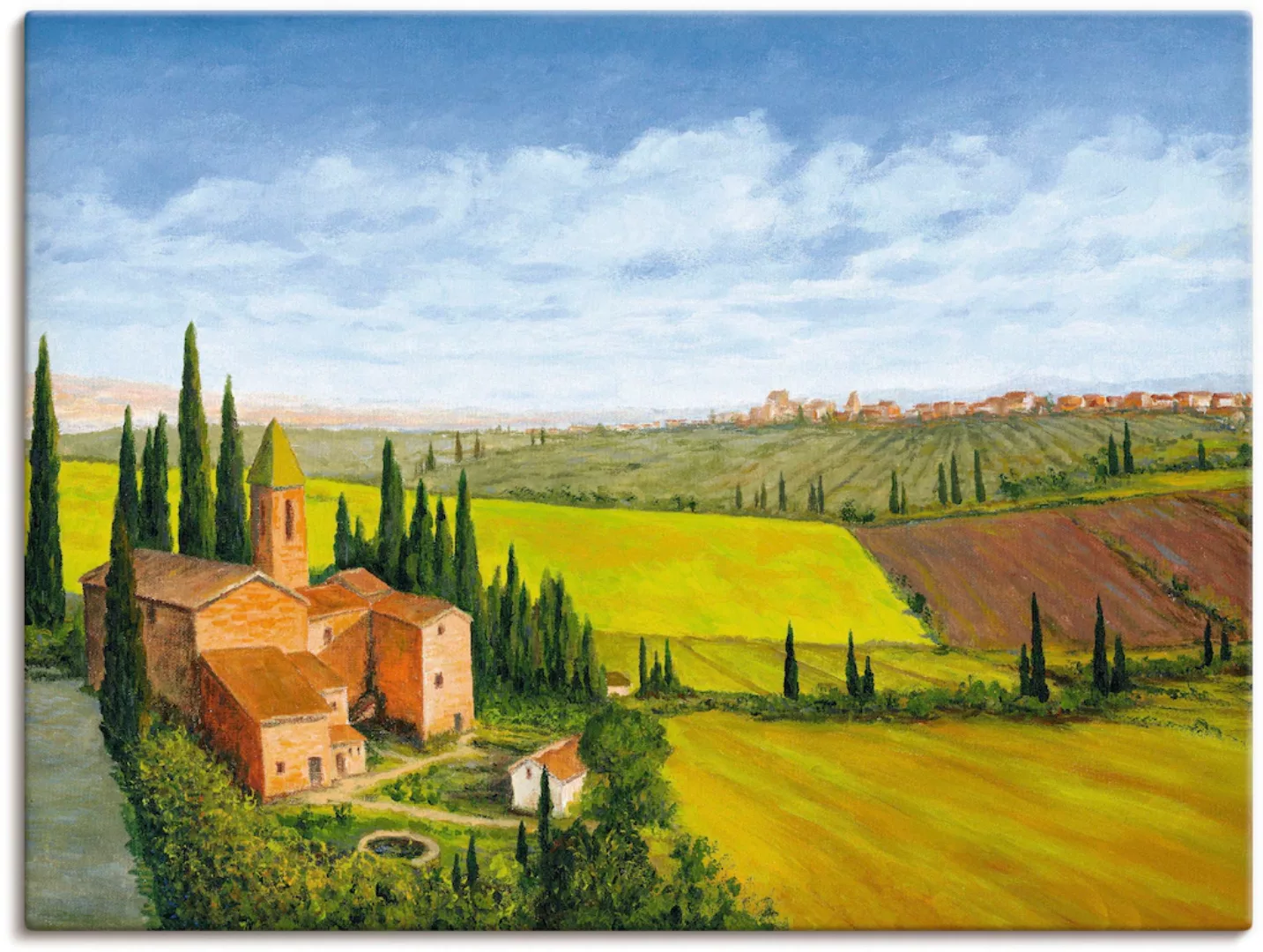 Artland Wandbild "Stadt in der Toskana", Europa, (1 St.), als Leinwandbild, günstig online kaufen