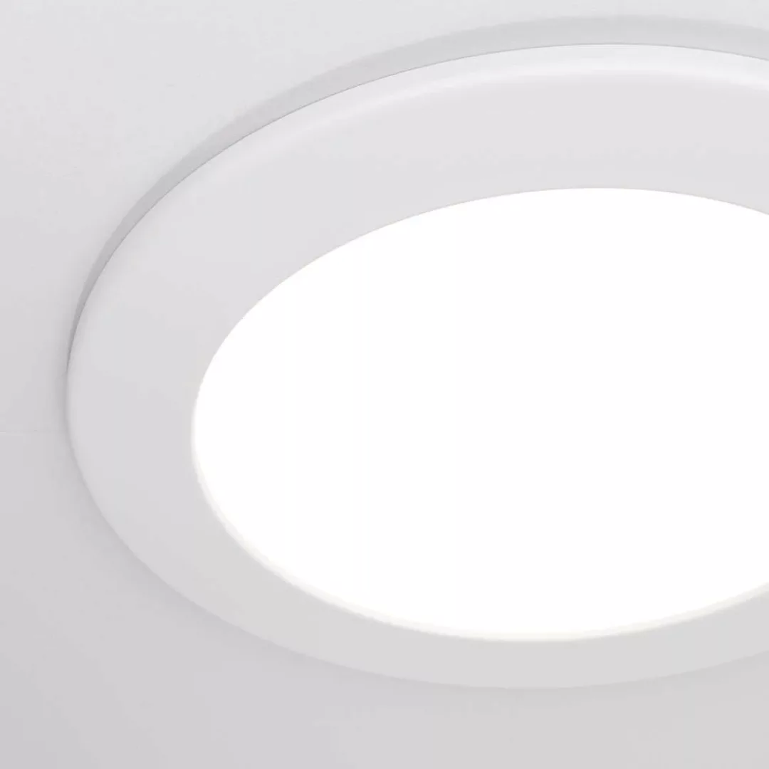 LED Einbauleuchte Stockton in Weiß 12W 1000lm IP44 170mm günstig online kaufen