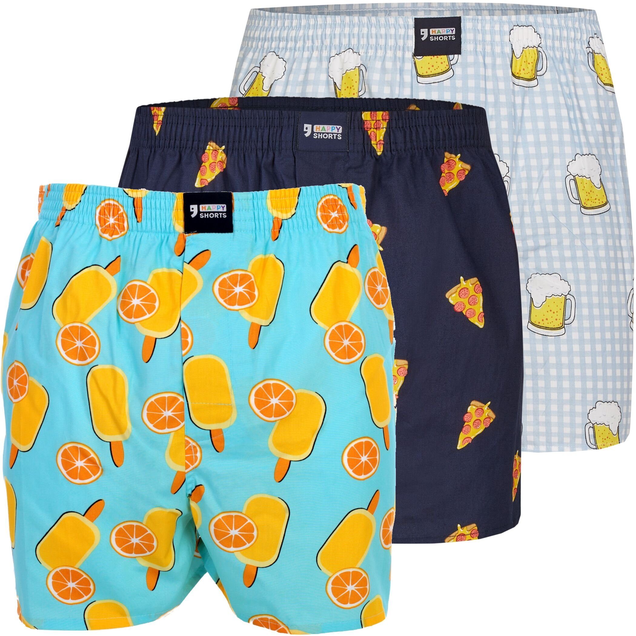 HAPPY SHORTS Boxershorts 3er Pack HAPPY günstig online kaufen