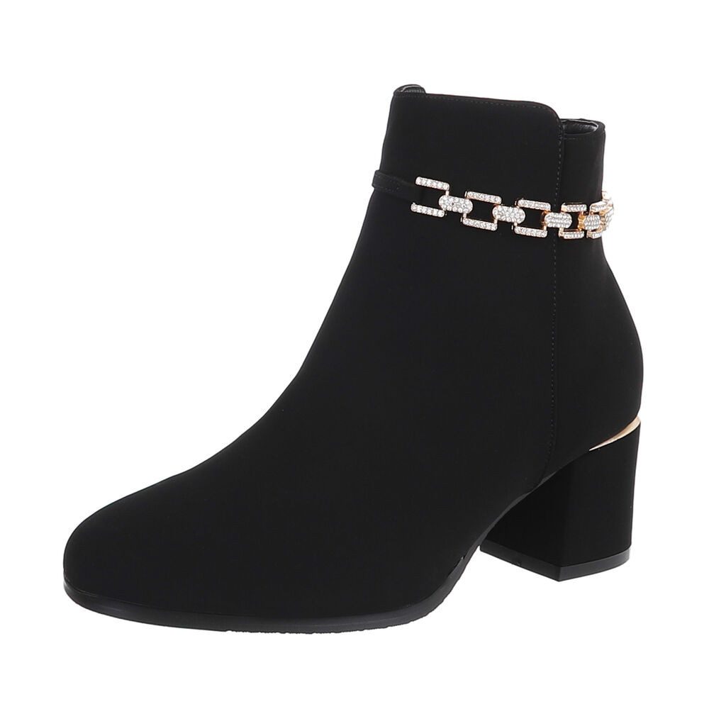 Ital-Design Damen Elegant Stiefelette (87108733) Blockabsatz günstig online kaufen