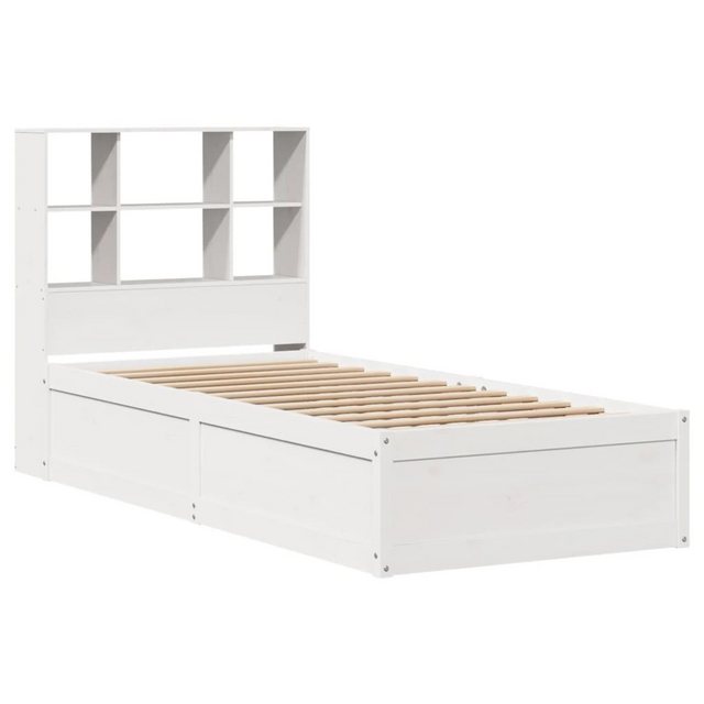 vidaXL Bett Massivholzbett ohne Matratze Weiß 75x190 cm Kiefernholz günstig online kaufen