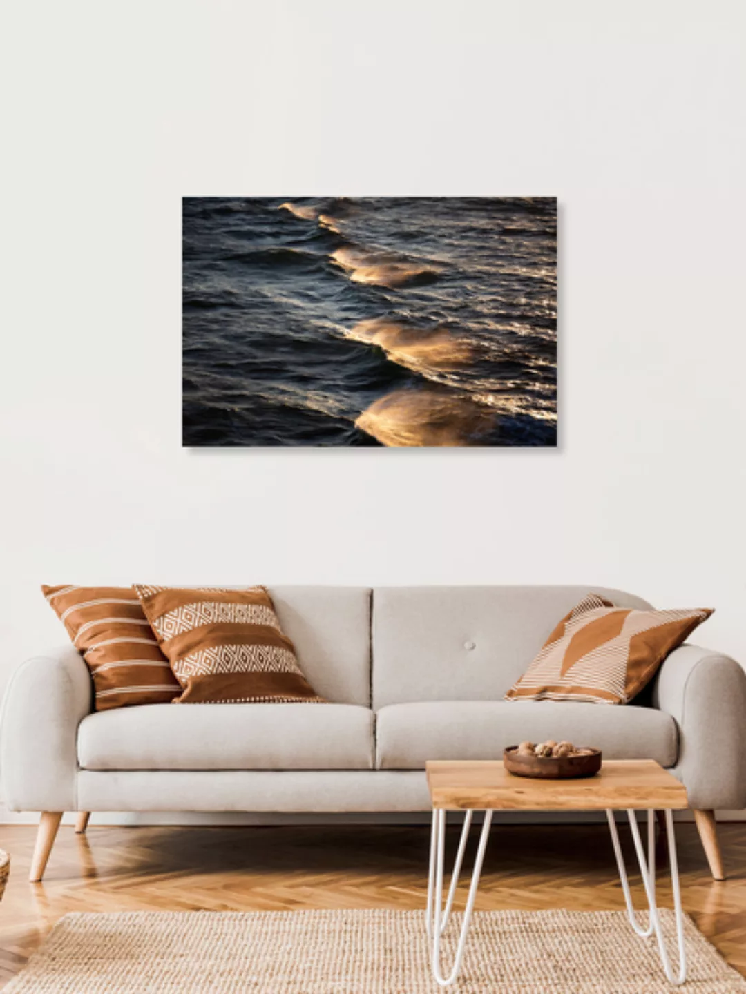 Poster / Leinwandbild - Sunkissed Waves günstig online kaufen