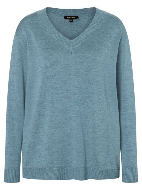 Pullover mit V-Ausschnitt, greyblue, Herbst-Kollektion günstig online kaufen