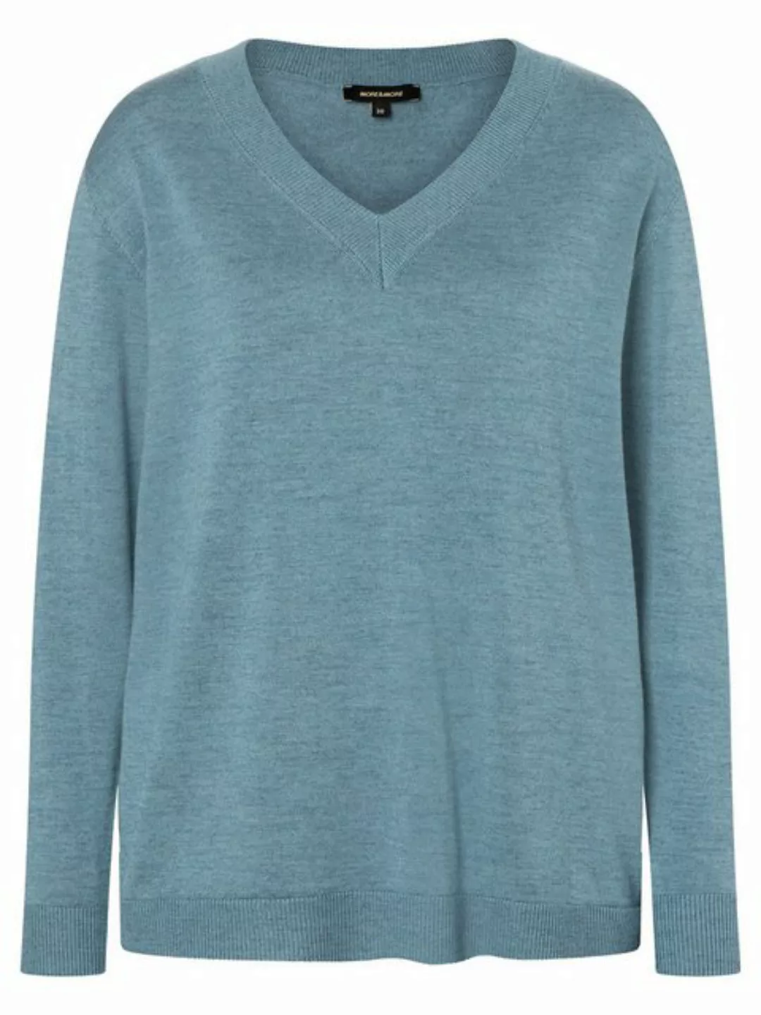 Pullover mit V-Ausschnitt, greyblue, Herbst-Kollektion günstig online kaufen