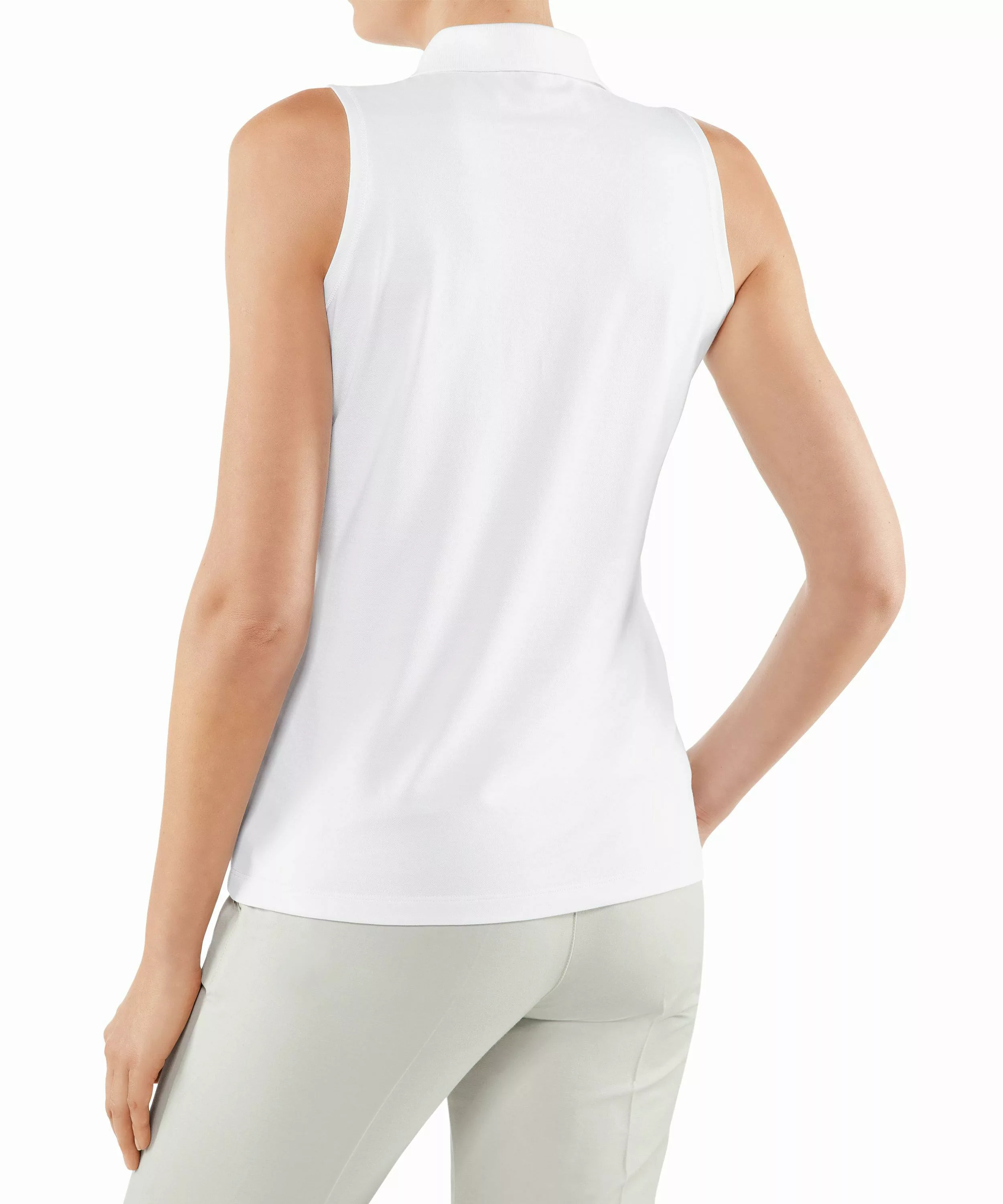 FALKE Damen Polo Shirt Polo, L, Weiß, Baumwolle, 37483-200004 günstig online kaufen