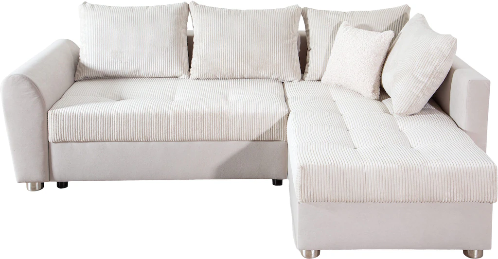 COLLECTION AB Ecksofa »Jana L-Form«, inkl. Bettfunktion,Bettkasten und Bonn günstig online kaufen
