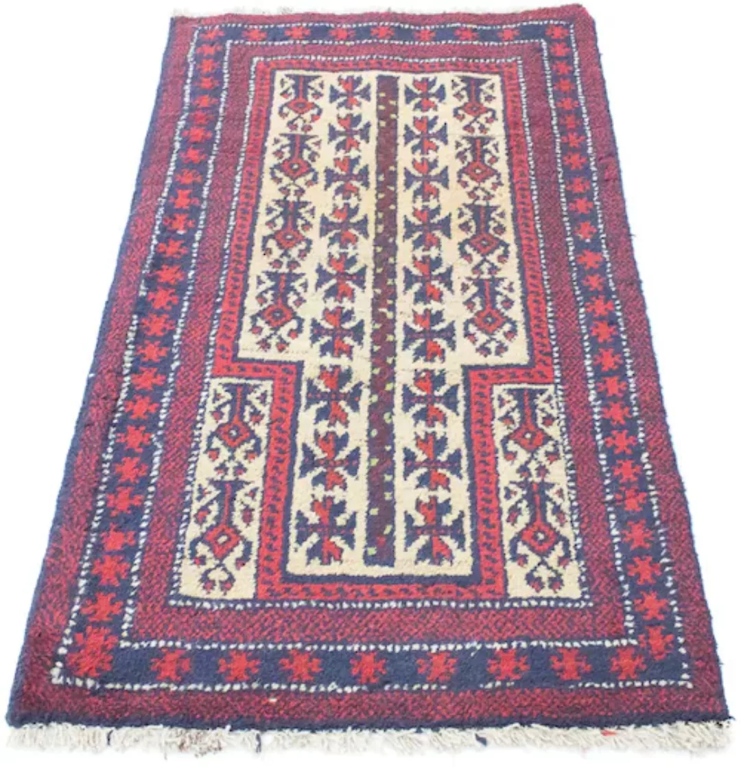 morgenland Wollteppich »Belutsch Teppich handgeknüpft beige«, rechteckig günstig online kaufen